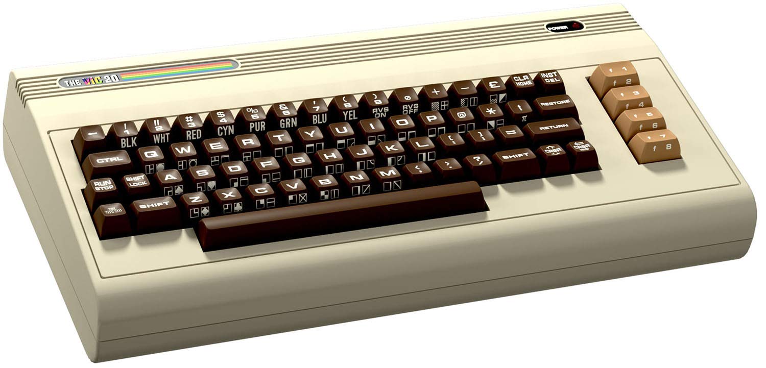 The Commodore VIC-20 home computer, the first computer to sell over one million units.